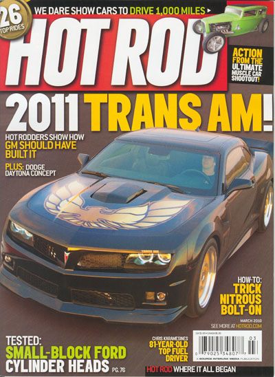 Kevin Morgan Edition Trans Am in Hot Rod Magazine